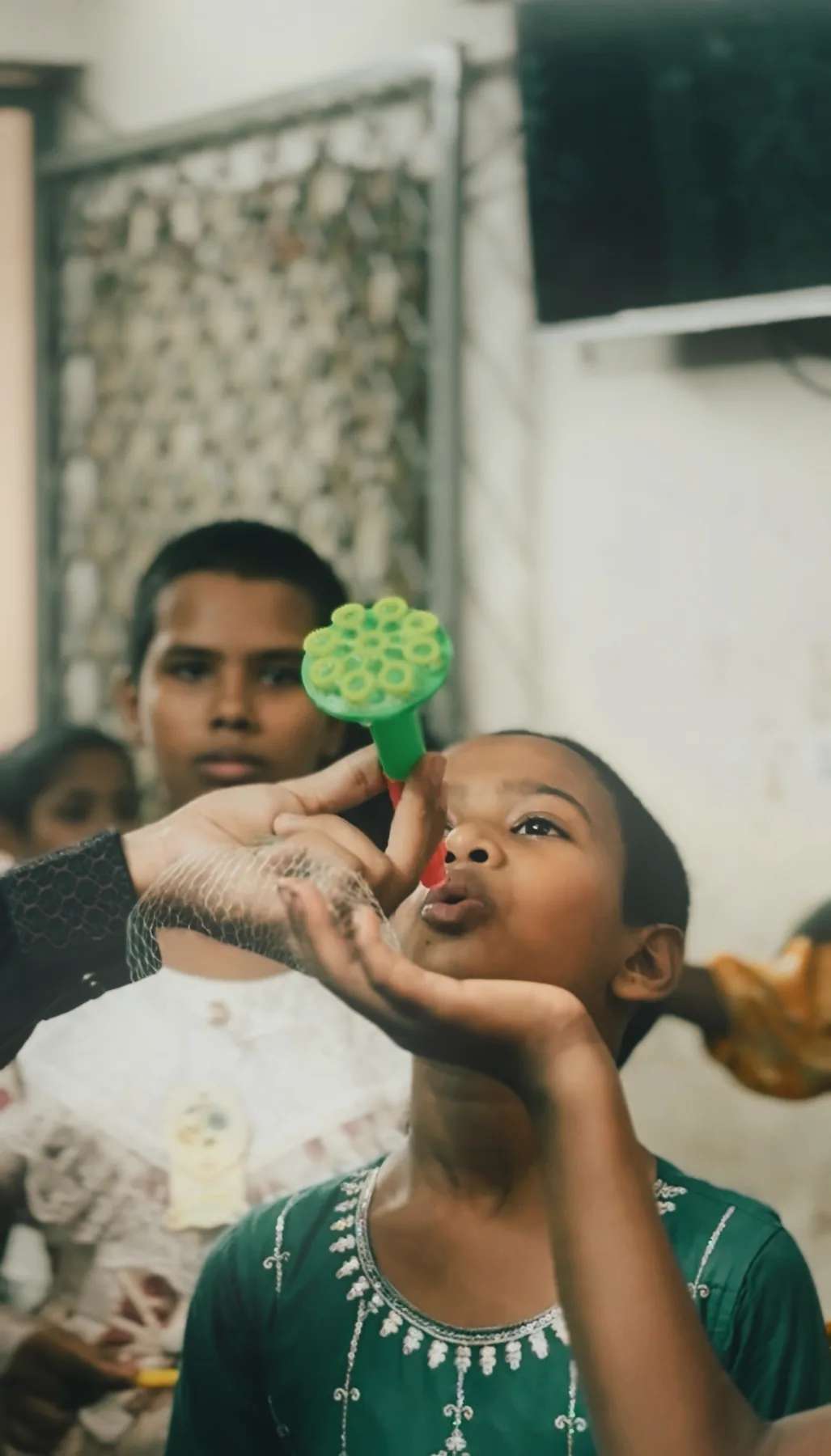 Toys and playtime with children